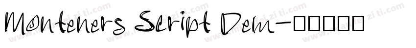 Monteners Script Dem字体转换